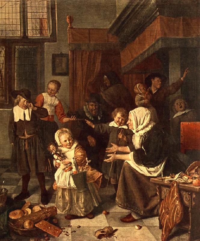 Jan Steen The Feast of St. Nicholas
